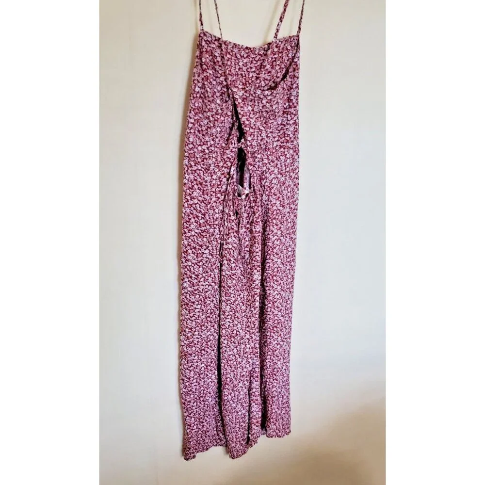 Aeropostale Floral Dress Spaghetti Straps Criss Cross Back Feminine Cottage Core